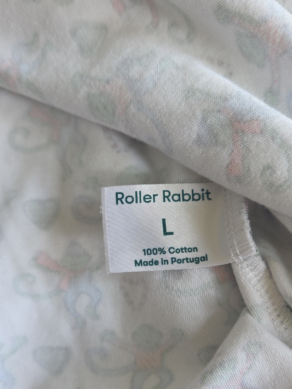 Roller Rabbit Merry Monkey Women's Pajamas Large Limited Edition 100% Cotton - Picture 8 of 11